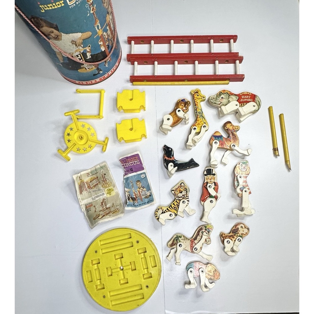 Vintage Fisher Price Junior Circus 11 Figures Incomplete‎ READ DESCRIPTION